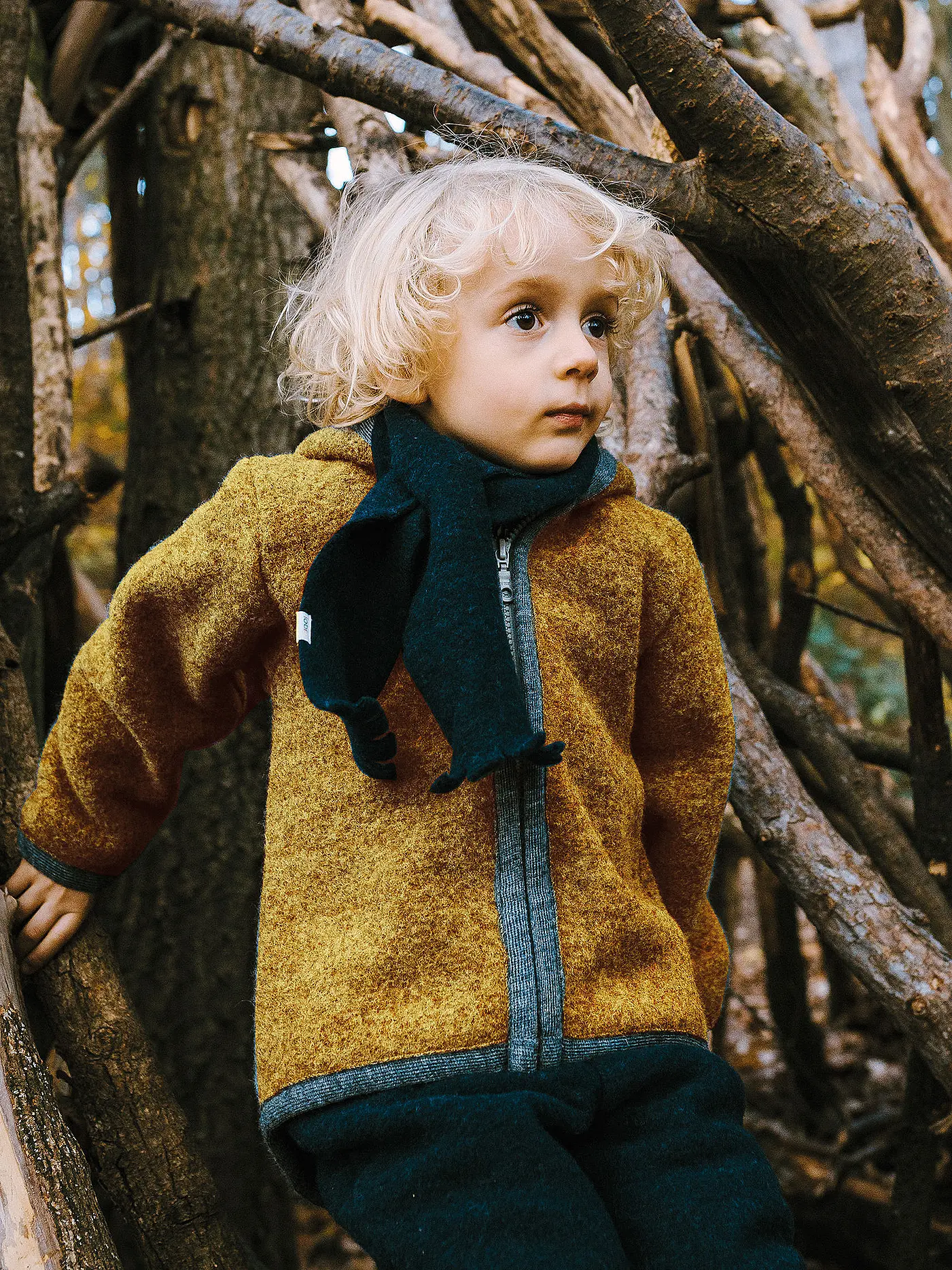 POPOLINI | Baby Wollwalk Jacke | 